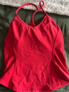 Garage Active Y-Back Tank Top Red